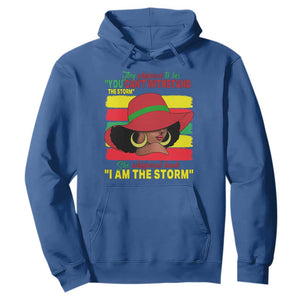 Proud Black African American Hoodie They Whispered To Her You Can't Withstand The Storm Black History Month TS11 Royal Blue Print Your Wear