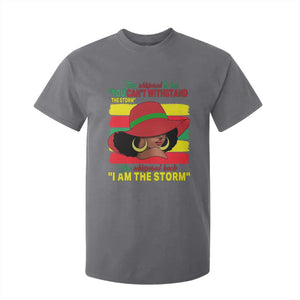 Proud Black African American T Shirt For Kid They Whispered To Her You Can't Withstand The Storm Black History Month TS11 Charcoal Print Your Wear
