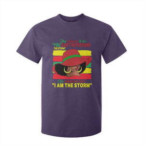 Proud Black African American T Shirt For Kid They Whispered To Her You Can't Withstand The Storm Black History Month TS11 Purple Print Your Wear