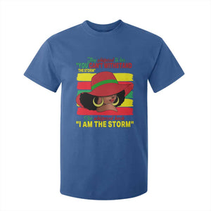 Proud Black African American T Shirt For Kid They Whispered To Her You Can't Withstand The Storm Black History Month TS11 Royal Blue Print Your Wear