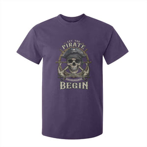Funny Let The Pirate Shenanigans Begin T Shirt For Kid Vintage Captain Crossbones Freebooter TS11 Purple Print Your Wear