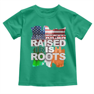 Irish American Toddler T Shirt American Raised Irish Roots St Patrick's Day TS11 Irish Green Print Your Wear