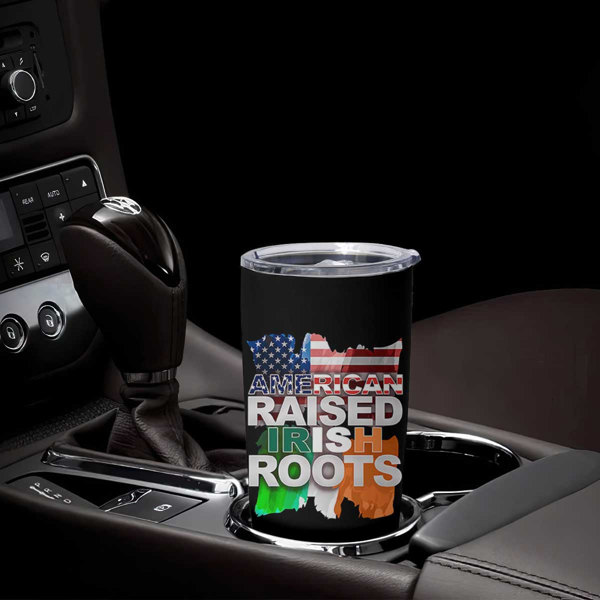 Irish American Tumbler Cup American Raised Irish Roots St Patrick's Day TS11 Print Your Wear
