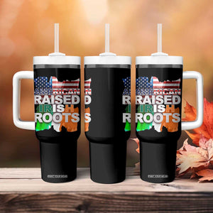 Irish American Tumbler With Handle American Raised Irish Roots St Patrick's Day TS11 Print Your Wear