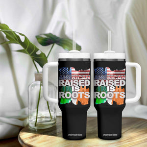 Irish American Tumbler With Handle American Raised Irish Roots St Patrick's Day TS11 Print Your Wear