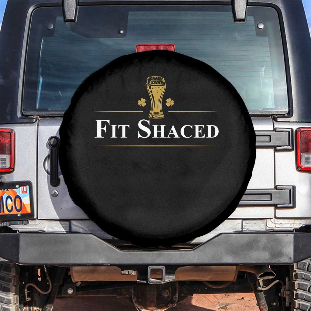 Funny St Patrick's Day Irish Beer Drinking Spare Tire Cover Fit Shaced Shamrock TS11 No hole Black Print Your Wear