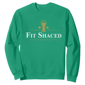 Funny St Patrick's Day Irish Beer Drinking Sweatshirt Fit Shaced Shamrock TS11 Irish Green Print Your Wear