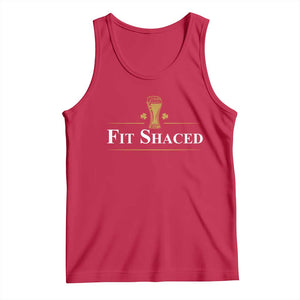 Funny St Patrick's Day Irish Beer Drinking Tank Top Fit Shaced Shamrock TS11 Red Print Your Wear
