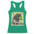 Funny St Patrick's Day Japanese Giant Monster Racerback Tank Top Vintage Shamrock Tsunami TS11 Irish Green Print Your Wear