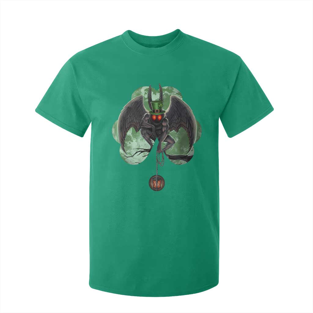 Funny St Patrick's Day Mothman Cryptid Creature Shamrock T Shirt For Kid TS11 Irish Green Print Your Wear