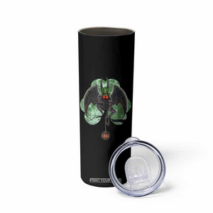 Funny St Patrick's Day Mothman Cryptid Creature Shamrock Skinny Tumbler TS11 Print Your Wear