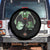 Funny St Patrick's Day Mothman Cryptid Creature Shamrock Spare Tire Cover TS11 No hole Black Print Your Wear