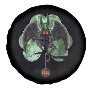 Funny St Patrick's Day Mothman Cryptid Creature Shamrock Spare Tire Cover TS11 Print Your Wear