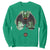 Funny St Patrick's Day Mothman Cryptid Creature Shamrock Sweatshirt TS11 Irish Green Print Your Wear
