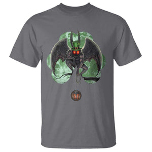 Funny St Patrick's Day Mothman Cryptid Creature Shamrock T Shirt TS11 Charcoal Print Your Wear