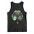 Funny St Patrick's Day Mothman Cryptid Creature Shamrock Tank Top TS11 Black Print Your Wear