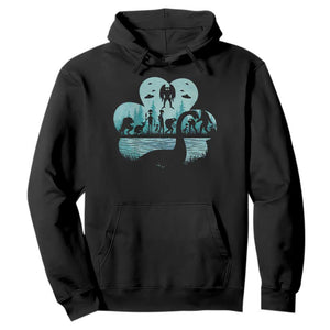 Funny Cryptid St Patrick's Day Hoodie Bigfoot Mothman Aliens Shamrock TS11 Black Print Your Wear