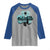 Funny Cryptid St Patrick's Day Raglan Shirt Bigfoot Mothman Aliens Shamrock TS11 Sport Gray Royal Print Your Wear