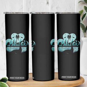 Funny Cryptid St Patrick's Day Skinny Tumbler Bigfoot Mothman Aliens Shamrock TS11 Print Your Wear