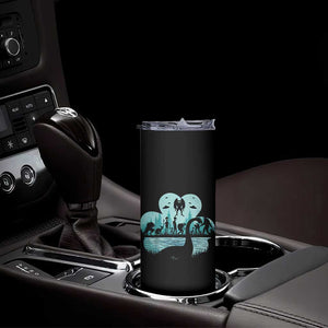 Funny Cryptid St Patrick's Day Skinny Tumbler Bigfoot Mothman Aliens Shamrock TS11 Print Your Wear