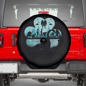 Funny Cryptid St Patrick's Day Spare Tire Cover Bigfoot Mothman Aliens Shamrock TS11 Black Print Your Wear