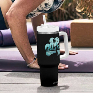 Funny Cryptid St Patrick's Day Tumbler With Handle Bigfoot Mothman Aliens Shamrock TS11 Print Your Wear