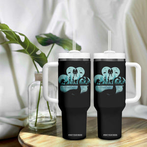 Funny Cryptid St Patrick's Day Tumbler With Handle Bigfoot Mothman Aliens Shamrock TS11 Print Your Wear