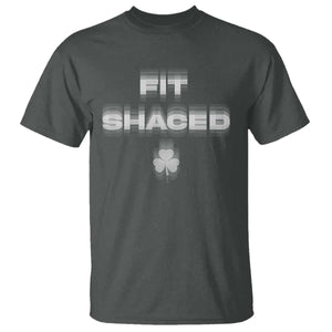 Funny Irish Beer Drinking St Patrick's Day Fit Shaced T Shirt Shamrock TS11 Dark Heather Print Your Wear