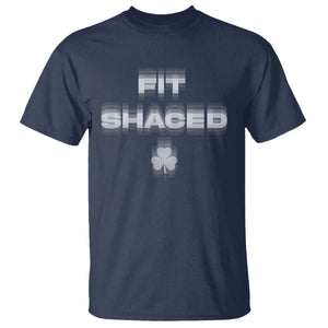 Funny Irish Beer Drinking St Patrick's Day Fit Shaced T Shirt Shamrock TS11 Navy Print Your Wear