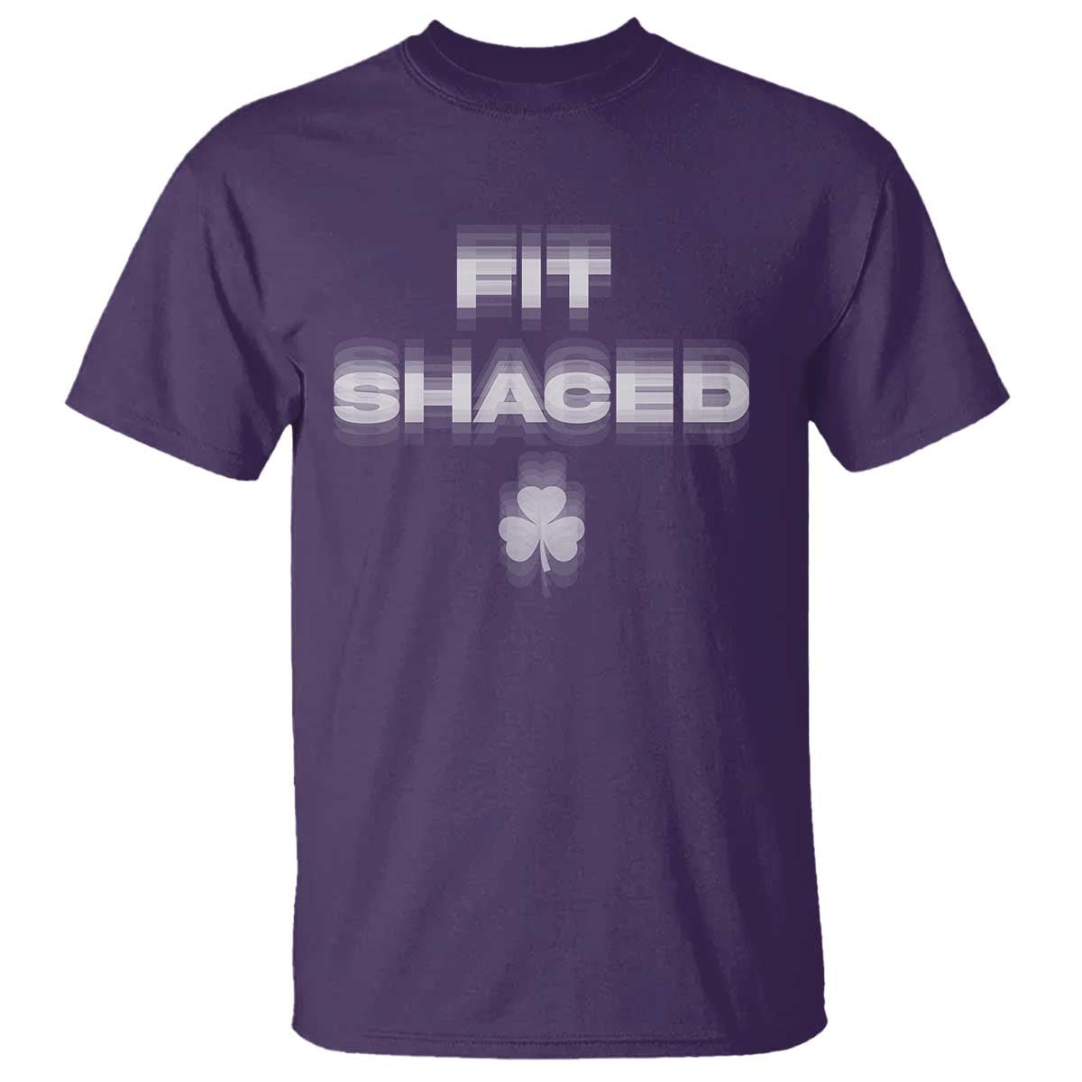 Funny Irish Beer Drinking St Patrick's Day Fit Shaced T Shirt Shamrock TS11 Purple Print Your Wear