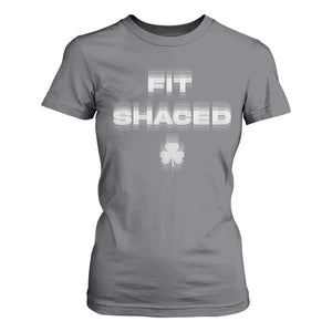 Funny Irish Beer Drinking St Patrick's Day Fit Shaced T Shirt For Women Shamrock TS11 Charcoal Print Your Wear