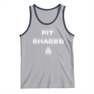 Funny Irish Beer Drinking St Patrick's Day Fit Shaced Tank Top Shamrock TS11 Athletic Heather Navy Print Your Wear