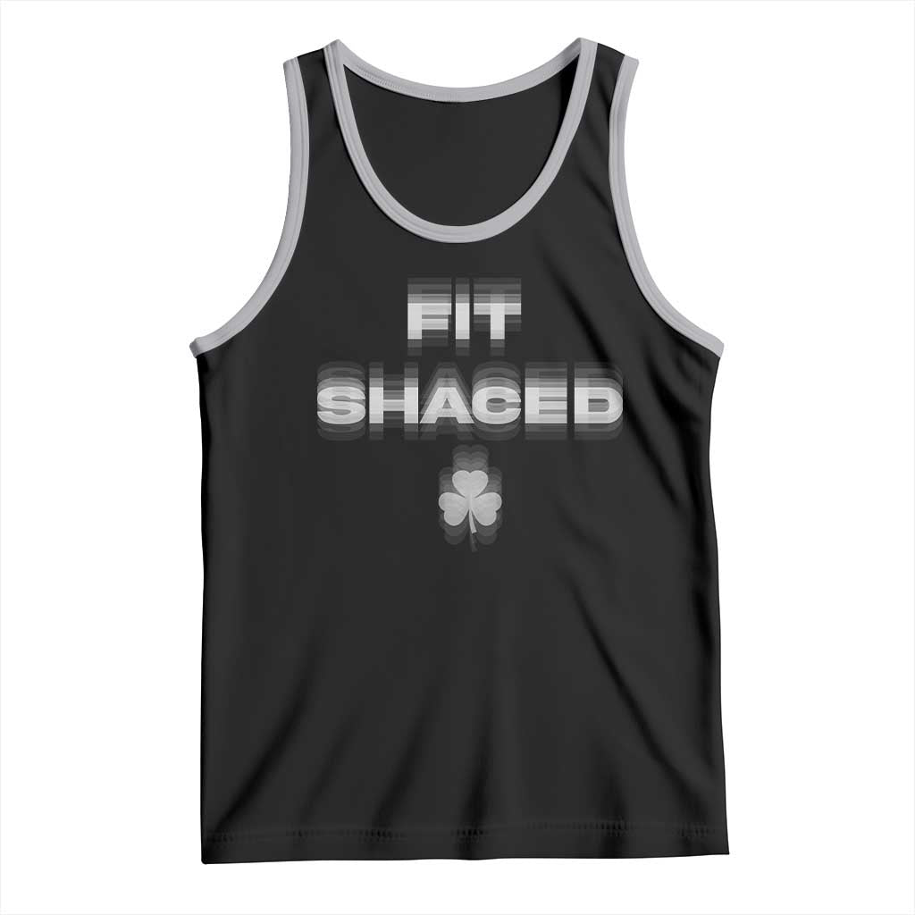Funny Irish Beer Drinking St Patrick's Day Fit Shaced Tank Top Shamrock TS11 Black Athletic Heather Print Your Wear