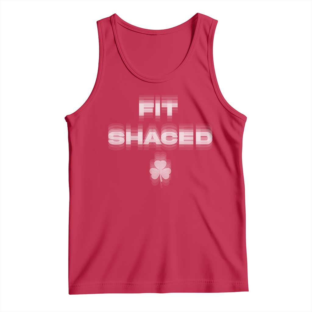 Funny Irish Beer Drinking St Patrick's Day Fit Shaced Tank Top Shamrock TS11 Red Print Your Wear