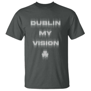Funny Irish Beer Drinking St Patrick's Day Dublin My Vision T Shirt Shamrock TS11 Dark Heather Print Your Wear