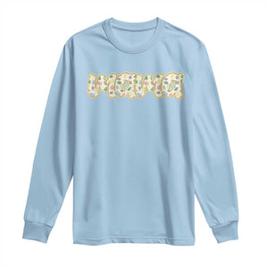 Autism Mama Long Sleeve Shirt Autism Awareness Mental Health Puzzle Glitter Print TS11 Light Blue Print Your Wear