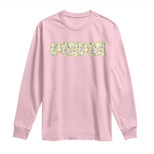 Autism Mama Long Sleeve Shirt Autism Awareness Mental Health Puzzle Glitter Print TS11 Light Pink Print Your Wear