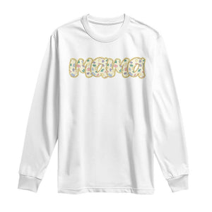 Autism Mama Long Sleeve Shirt Autism Awareness Mental Health Puzzle Glitter Print TS11 White Print Your Wear