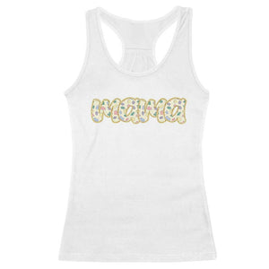 Autism Mama Racerback Tank Top Autism Awareness Mental Health Puzzle Glitter Print TS11 White Print Your Wear