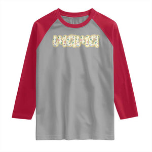 Autism Mama Raglan Shirt Autism Awareness Mental Health Puzzle Glitter Print TS11 Sport Gray Red Print Your Wear