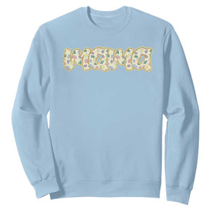 Autism Mama Sweatshirt Autism Awareness Mental Health Puzzle Glitter Print TS11 Light Blue Print Your Wear