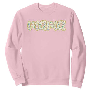Autism Mama Sweatshirt Autism Awareness Mental Health Puzzle Glitter Print TS11 Light Pink Print Your Wear