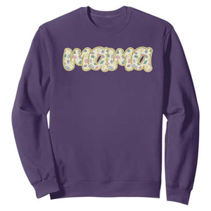 Autism Mama Sweatshirt Autism Awareness Mental Health Puzzle Glitter Print TS11 Purple Print Your Wear