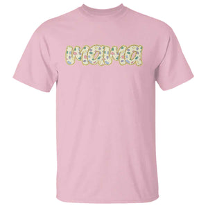 Autism Mama T Shirt Autism Awareness Mental Health Puzzle Glitter Print TS11 Light Pink Print Your Wear