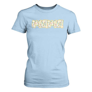 Autism Mama T Shirt For Women Autism Awareness Mental Health Puzzle Glitter Print TS11 Light Blue Print Your Wear