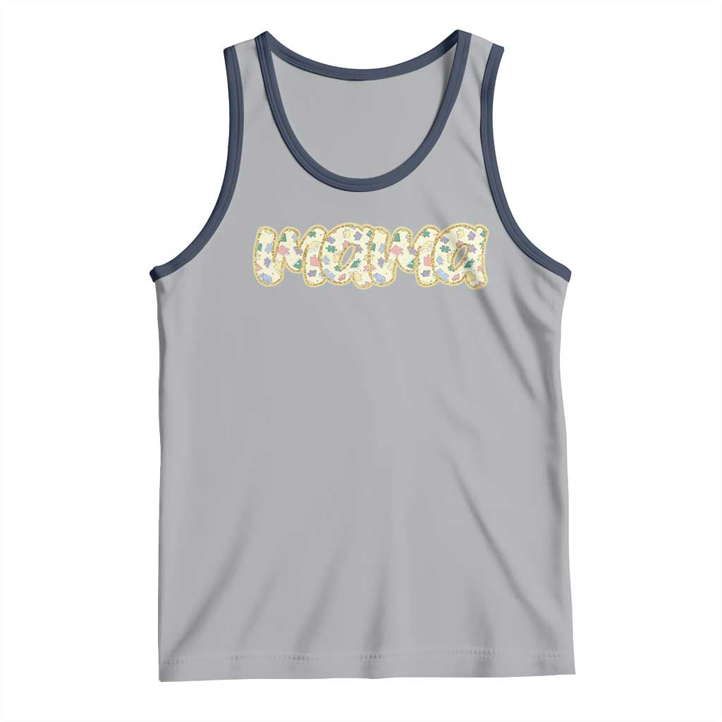 Autism Mama Tank Top Autism Awareness Mental Health Puzzle Glitter Print TS11 Athletic Heather Navy Print Your Wear