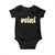 Autism Mini Baby Onesie Autism Awareness Mental Health Puzzle Glitter Print TS11 Black Print Your Wear
