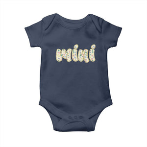 Autism Mini Baby Onesie Autism Awareness Mental Health Puzzle Glitter Print TS11 Navy Print Your Wear
