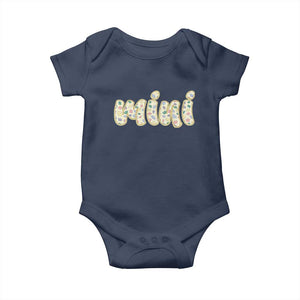 Autism Mini Baby Onesie Autism Awareness Mental Health Puzzle Glitter Print TS11 Navy Print Your Wear