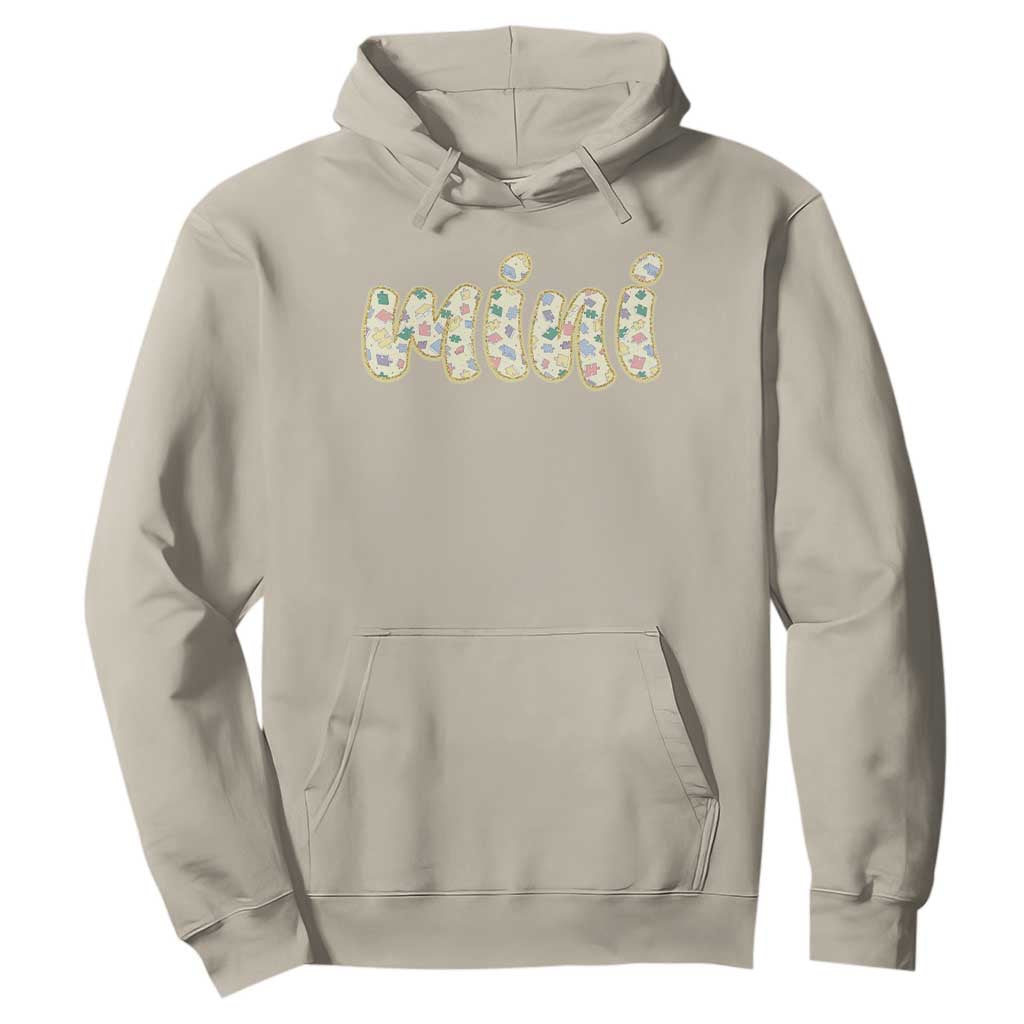 Autism Mini Hoodie Autism Awareness Mental Health Puzzle Glitter Print TS11 Sand Print Your Wear